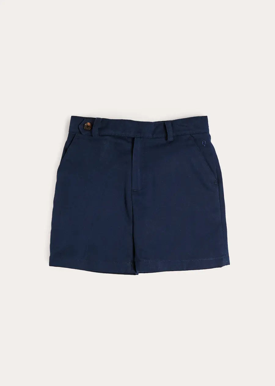 Insignia Plain Shorts in Navy (4- 10yrs) Shorts from Pepa London