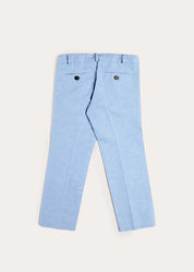 Plain Trousers in Sky Blue (4- 10yrs) TROUSERS from Pepa London US