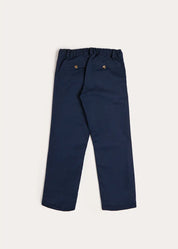 Wool Suit Trousers in Navy (4-10yrs) TROUSERS from Pepa London US