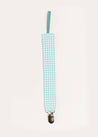 Gingham Clip Dummy in Green Accessories  from Pepa London US