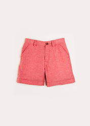Plain Shorts in Red (4-10yrs) Shorts from Pepa London US