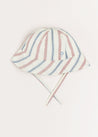 Striped Beach Hat in Red (S-L) Accessories  from Pepa London US