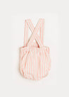 Striped Bloomers With Braces in Tangerine (6mths-2yrs) Bloomers  from Pepa London US