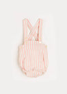 Striped Bloomers With Braces in Tangerine (6mths-2yrs) Bloomers  from Pepa London US