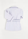 Striped Dressing Gown In Blue (2-10yrs) NIGHTWEAR  from Pepa London US