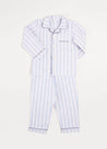 Striped Pyjama Set In Blue (2-10yrs) NIGHTWEAR  from Pepa London US