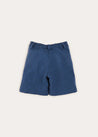 Wool Shorts In Blue (4-10yrs) SHORTS  from Pepa London US