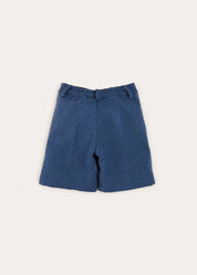 Wool Shorts In Blue (4-10yrs) SHORTS from Pepa London US