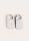 Celebration Lace-up Pram Shoes in White (17-20EU) Shoes  from Pepa London US
