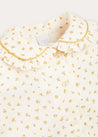 Ditsy Floral Long Sleeve Blouse In Mustard (12mths-10yrs) BLOUSES  from Pepa London US