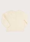 Gold Embroidered Cardigan In Cream (12mths-10yrs) KNITWEAR  from Pepa London US