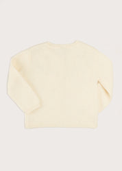 Gold Embroidered Cardigan In Cream (12mths-10yrs) KNITWEAR from Pepa London US