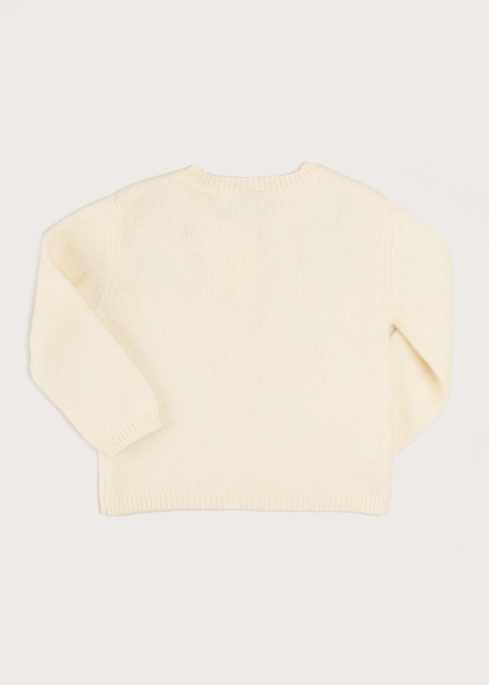Gold Embroidered Cardigan In Cream (12mths-10yrs) KNITWEAR from Pepa London US
