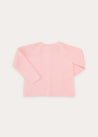 Openwork Cardigan In Pink (6mths-10yrs) KNITWEAR  from Pepa London US