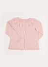 Openwork Detail Light Cardigan in Pink (6mths-10yrs) Knitwear  from Pepa London US