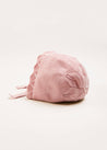 Openwork Knitted Bonnet in Pink (S-L) Knitted Accessories  from Pepa London US