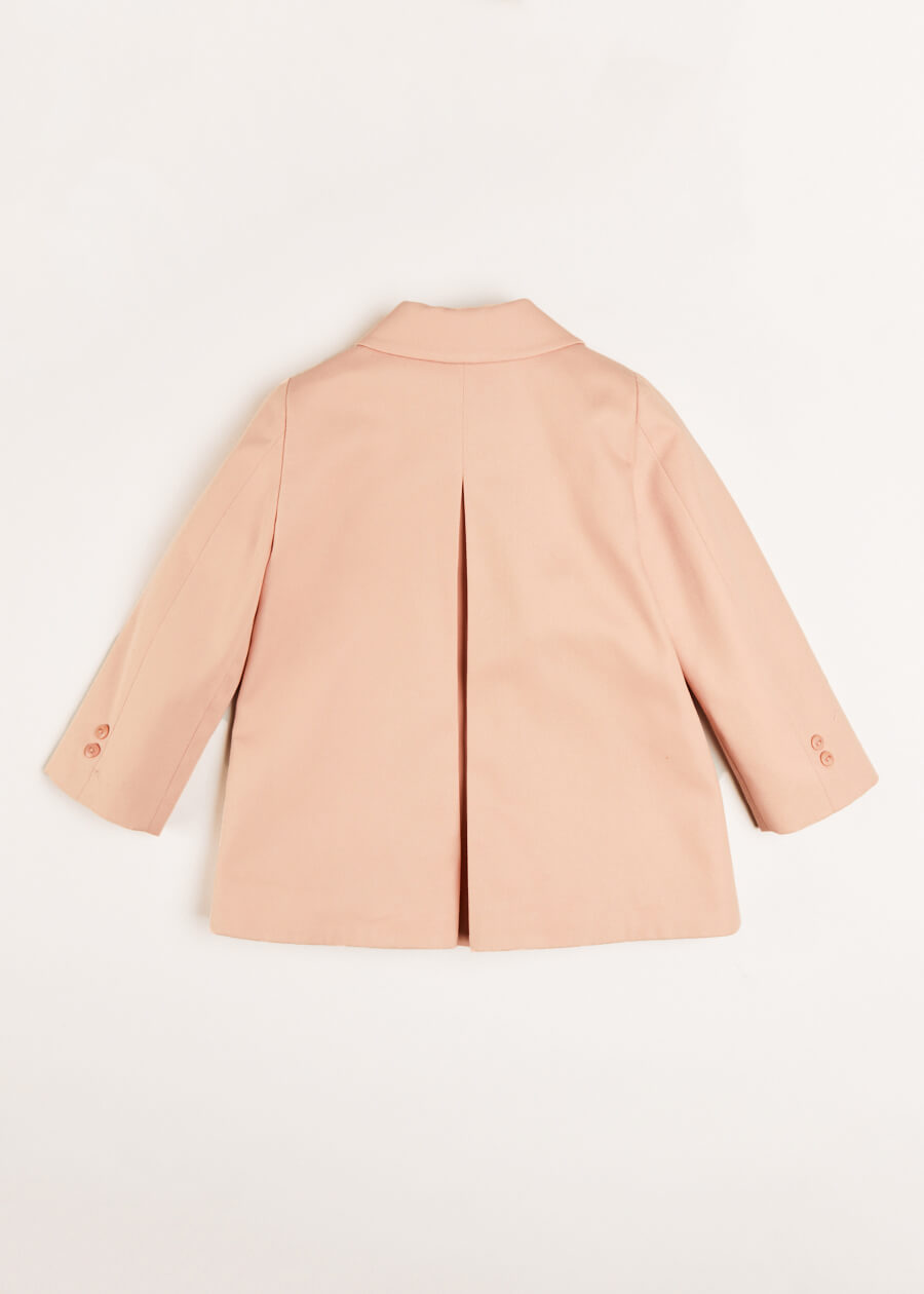 Peter Pan Collar Swing Coat in Pink (18mths-10yrs) Coats  from Pepa London US