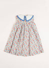 Poppy Floral Print Sleeveless Trapeze Dress in Red (18mths-10yrs) Dresses  from Pepa London US