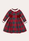 Tartan Peter Pan Collar Belted Dress In Red (12mths-10yrs) DRESSES  from Pepa London US