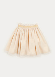 Tulle Glittery Skirt in Gold (18M-10Y) SKIRTS from Pepa London