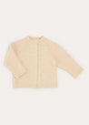 Cable Detail Cardigan In Cream (6mths-3yrs) KNITWEAR  from Pepa London US