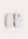Lace Detail Knitted Booties in White Shoes  from Pepa London US