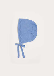 Openwork Knitted Bonnet in Blue (S-L) KNITTED ACCESSORIES from Pepa London US