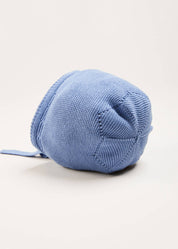Openwork Knitted Bonnet in Blue (S-L) KNITTED ACCESSORIES from Pepa London US