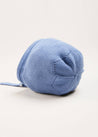 Openwork Knitted Bonnet in Blue (S-L) Knitted Accessories  from Pepa London US