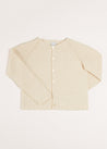 Plain Cardigan in Cream (6mths-10yrs) Knitwear  from Pepa London US