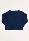 Plain Cardigan in Navy (6mths-10yrs) Knitwear  from Pepa London US