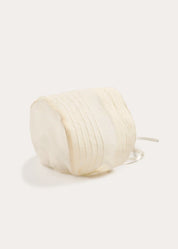 Traditional Cream Christening Gown with Bonnet (6mths-2yrs) DRESSES from Pepa London US