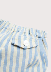 Classic Striped Bloomer in Sky Blue (3mths-3yrs) Bloomers from Pepa London