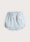 Classic Striped Bloomer in Sky Blue (3mths-3yrs) Bloomers from Pepa London US