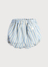 Classic Striped Bloomer in Sky Blue (0mths-2yrs) Bloomers  from Pepa London US