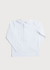 Peter Pan Collar Long Sleeve Top in White (2-4yrs) Tops & Bodysuits  from Pepa London US