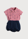 Embroidery Anchor Set in Red And Navy (6mths-3yrs) Sets  from Pepa London US