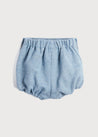 Herringbone Bloomers in Blue (3mths-2yrs) Bloomers  from Pepa London US