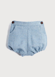 Herringbone Bloomers in Blue (3mths-2yrs) BLOOMERS from Pepa London US