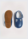 T-Bar Baby Shoes in Blue (20-24EU) Shoes  from Pepa London US