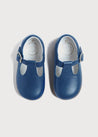 T-Bar Baby Shoes in Blue (20-24EU) Shoes  from Pepa London US