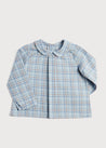 Peter Pan Collar Long Sleeve Shirt in Pale Blue (12mths-3yrs) Shirts  from Pepa London US