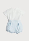 Peter Pan Collar Two Piece Set in Pale Blue (12mths-3yrs) Sets  from Pepa London US