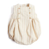 Stripe Button Front Sleeveless Romper in Beige (0-18mths) Rompers  from Pepa London US