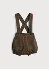 Tweed Bloomers With Braces in Brown (9mths-2yrs) Bloomers from Pepa London US