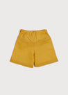 Faux Pocket Elasticated Waist Shorts in Mustard (18mths-3yrs) Shorts  from Pepa London US