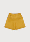 Faux Pocket Elasticated Waist Shorts in Mustard (18mths-3yrs) Shorts from Pepa London US