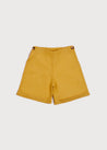 Faux Pocket Elasticated Waist Shorts in Mustard (18mths-3yrs) Shorts  from Pepa London US