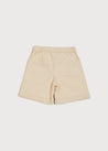 Faux Pocket Elasticated Waist Shorts in Ivory (18mths-4yrs) Shorts from Pepa London US