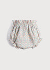 Floral Print Bow Detail Bloomer in Rose Pink (3mths-2yrs) Bloomers  from Pepa London US